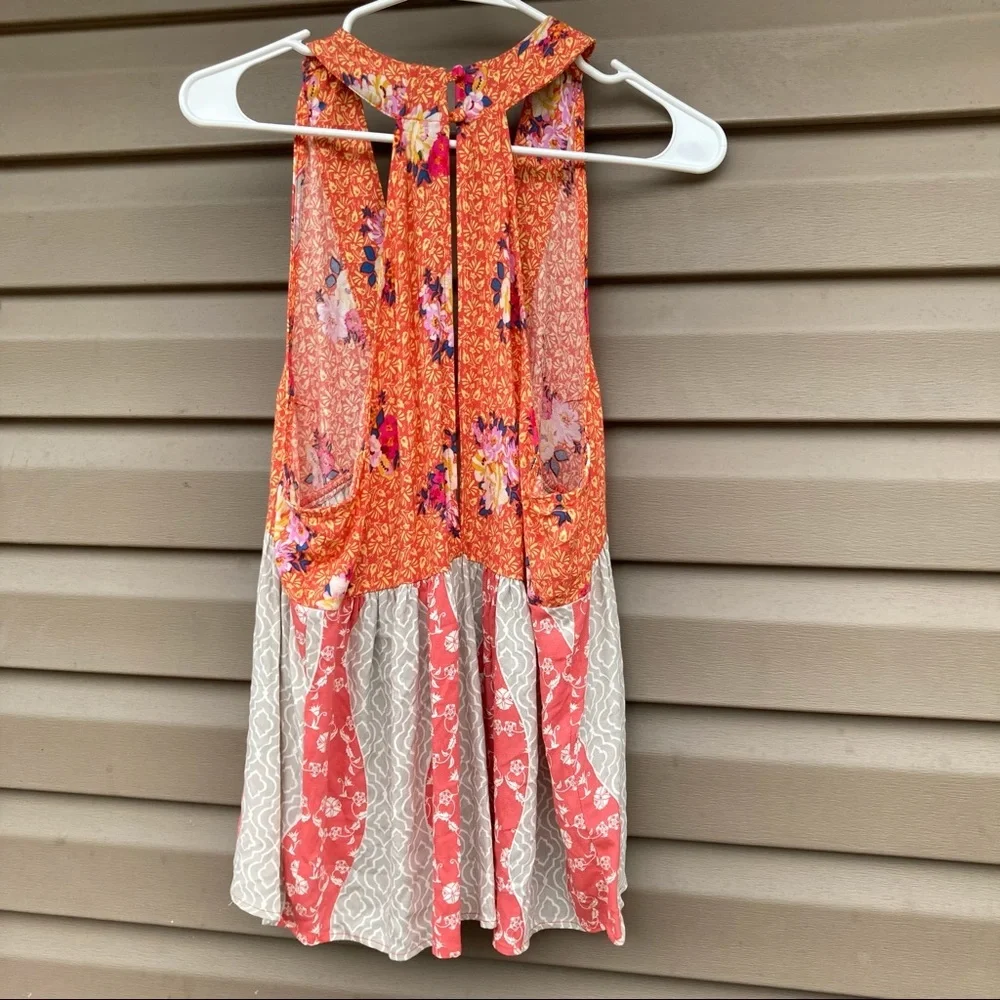 Free People Dream Darlin Pink Floral Top - Picture 3 of 4